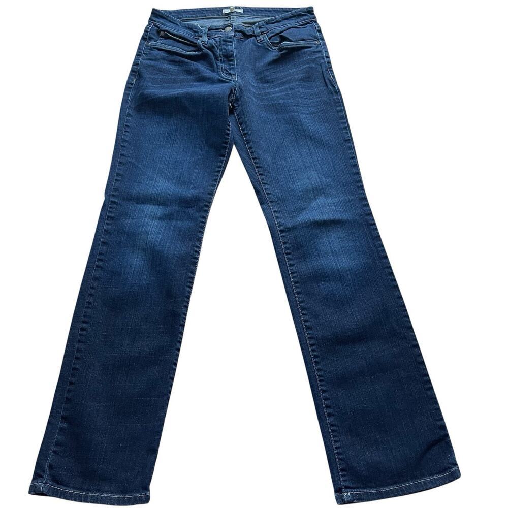 Eileen‎ Fisher Straight Leg Jeans Size 8 Medium Wash Mid Rise Casual Denim